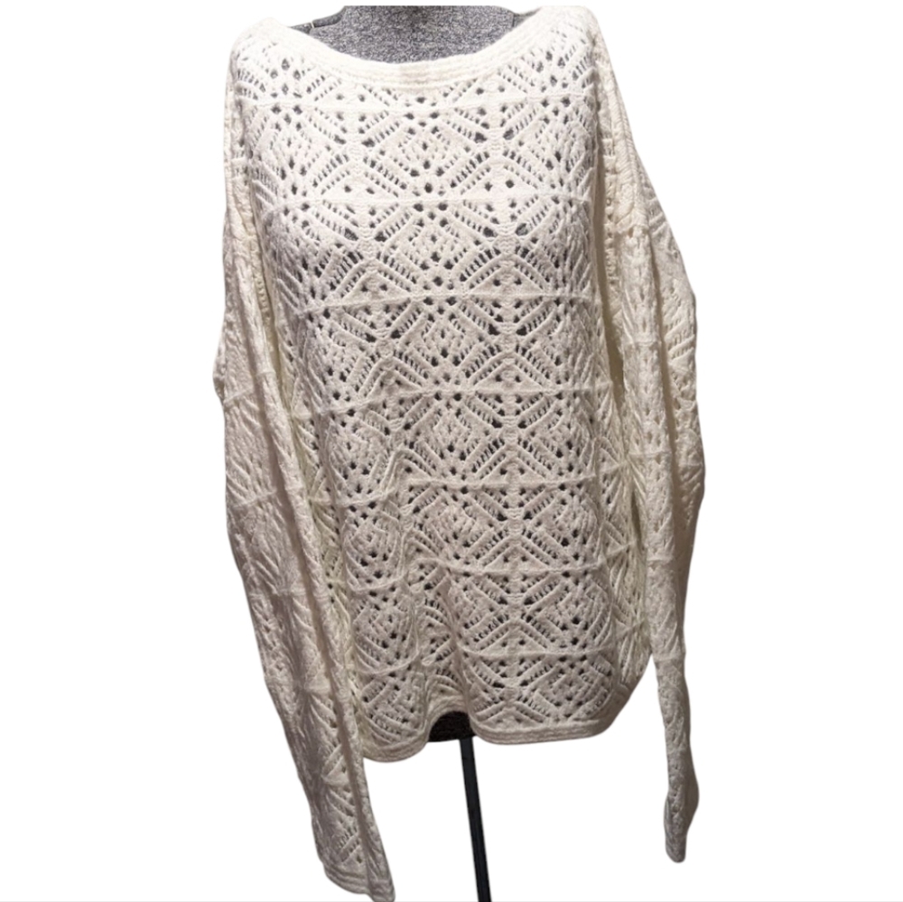 NWT Universal Thread Cream Open-Knit Sweater - XX… - image 2